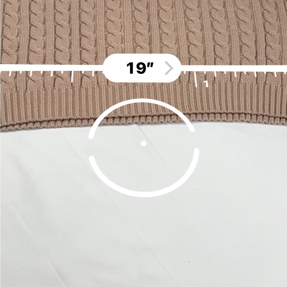 Altar'd State Tan Cable Knit Sweater, Size M - Picture 13 of 13